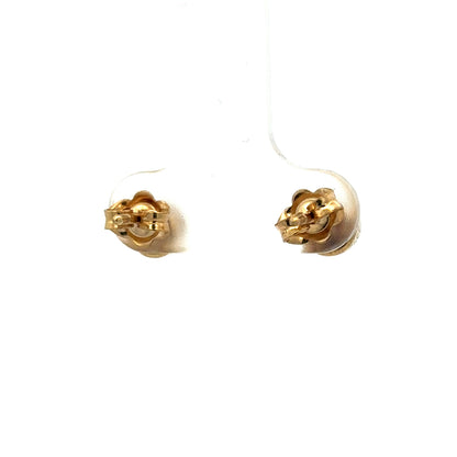 Reeves and Sons 18ct gold lab-grown diamond stud earrings with 0.84 carat total weight, featuring sparkling round-cut diamonds.