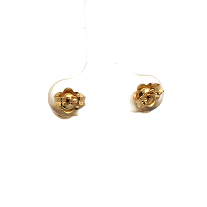 Reeves and Sons 18ct lab-grown diamond stud earrings with 0.84 carats, set in a secure metal setting, shown in close-up.