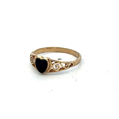 9ct yellow gold ring in size L by Reeves and Sons, featuring a smooth polished band and elegant design.