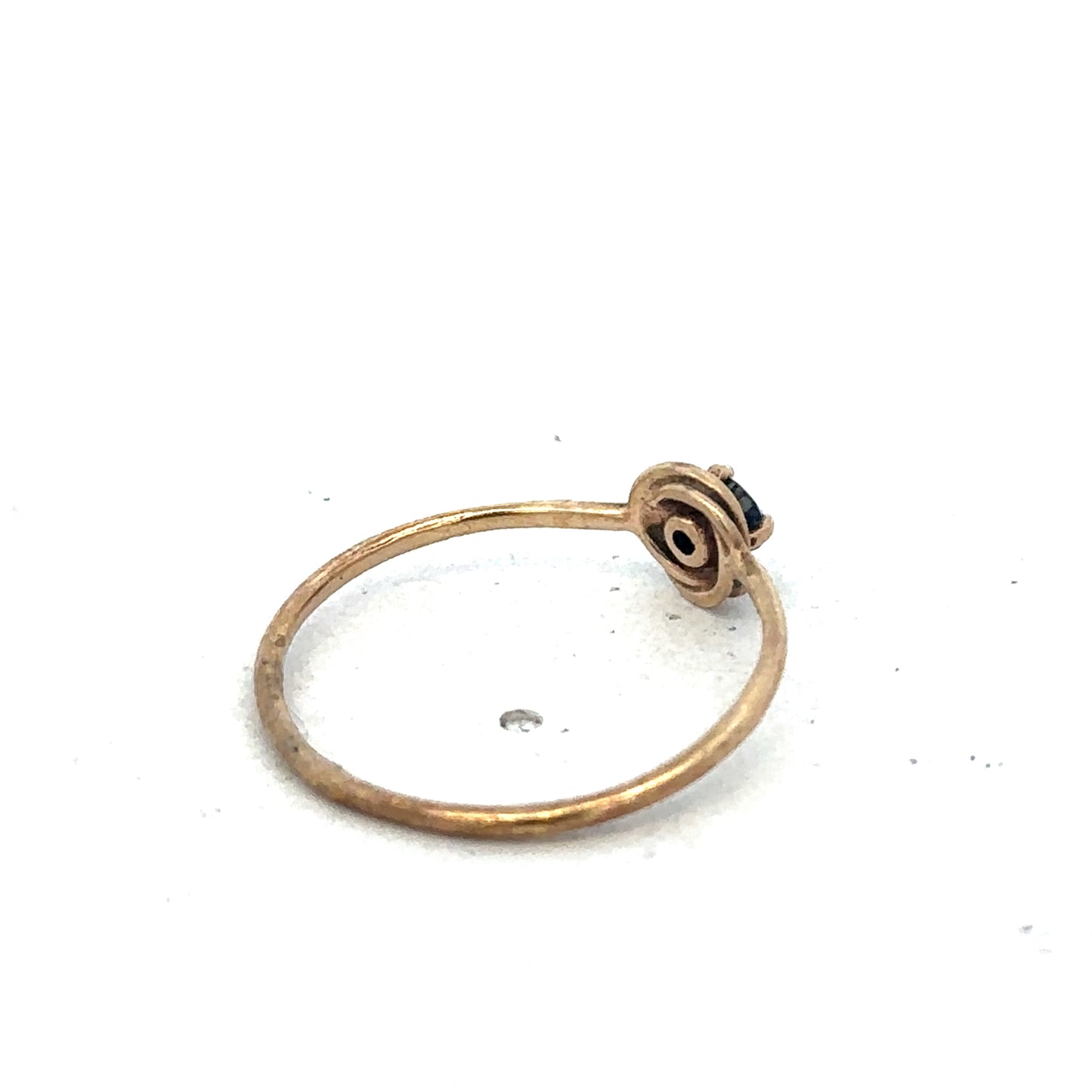 9ct yellow gold ring size M by Reeves and Sons, elegant jewelry piece with a polished finish, displayed on a neutral background.