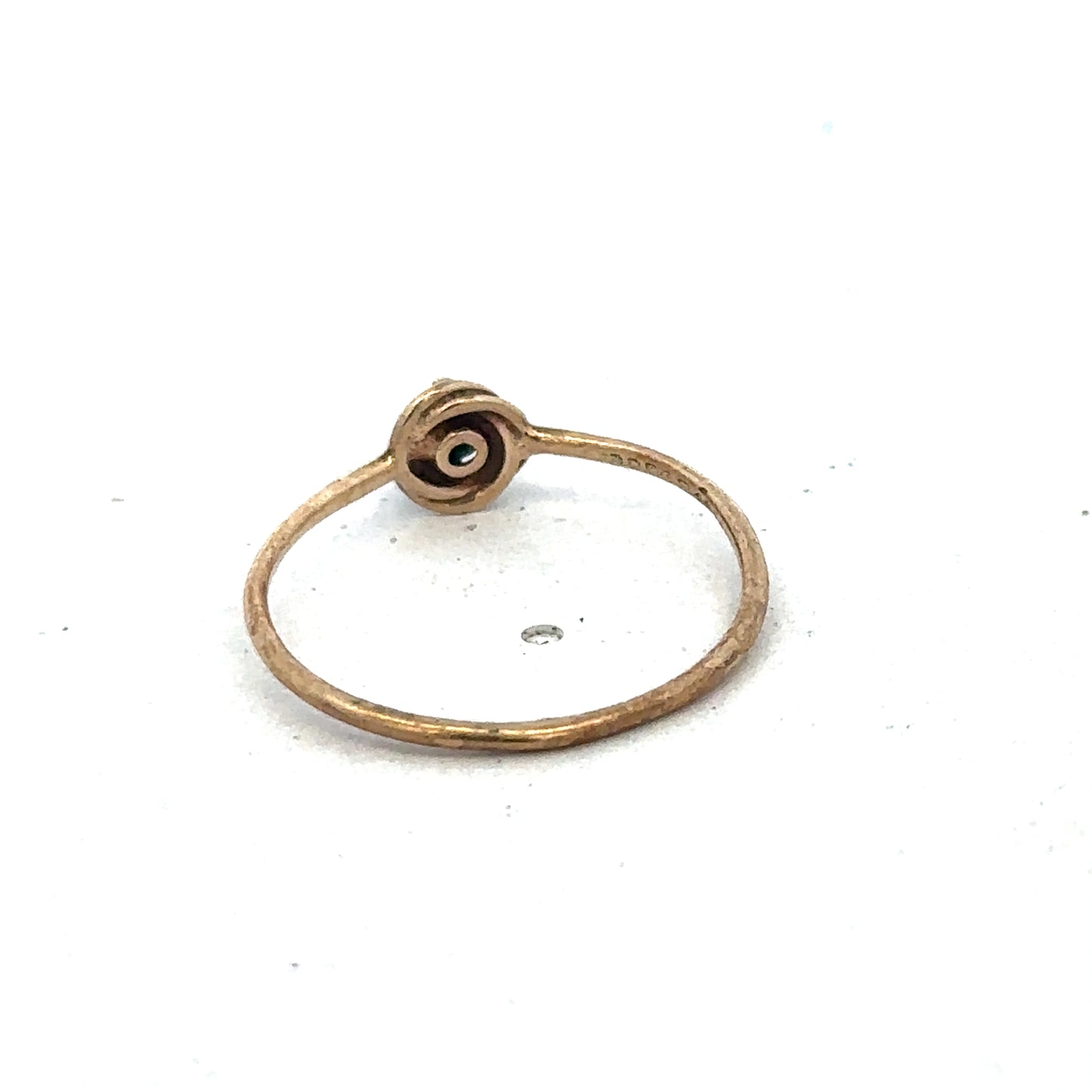9ct yellow gold ring in size M by Reeves and Sons, featuring a smooth polished band.