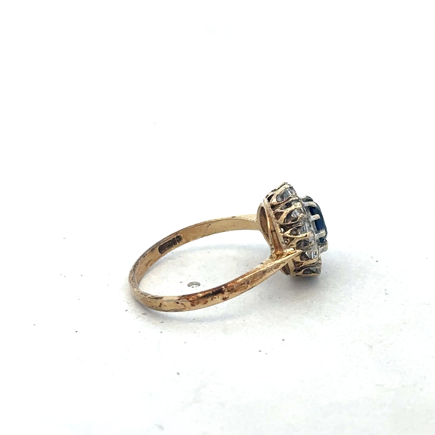 Elegant 9ct yellow gold ring in size N by Reeves and Sons, featuring a smooth, polished band and classic design.