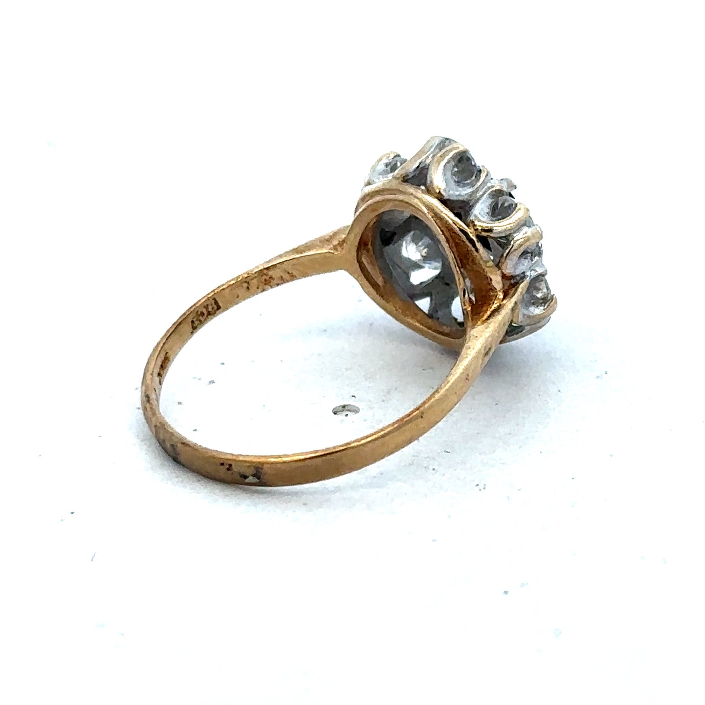 9ct yellow gold ring in size O with a smooth polished band, crafted by Reeves and Sons.