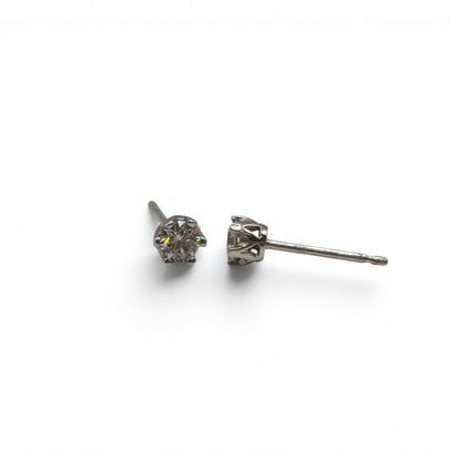 9ct white gold diamond stud earrings  sh25184l