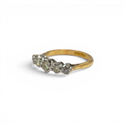 18ct yellow gold diamond ring sh27136b