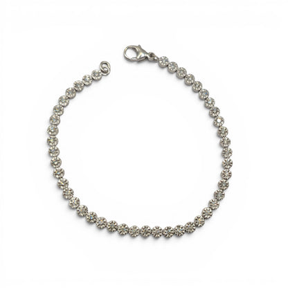 9ct white gold diamond line bracelet sh26952b