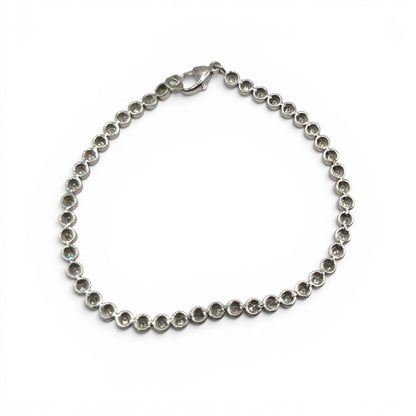 9ct white gold diamond line bracelet sh26952b