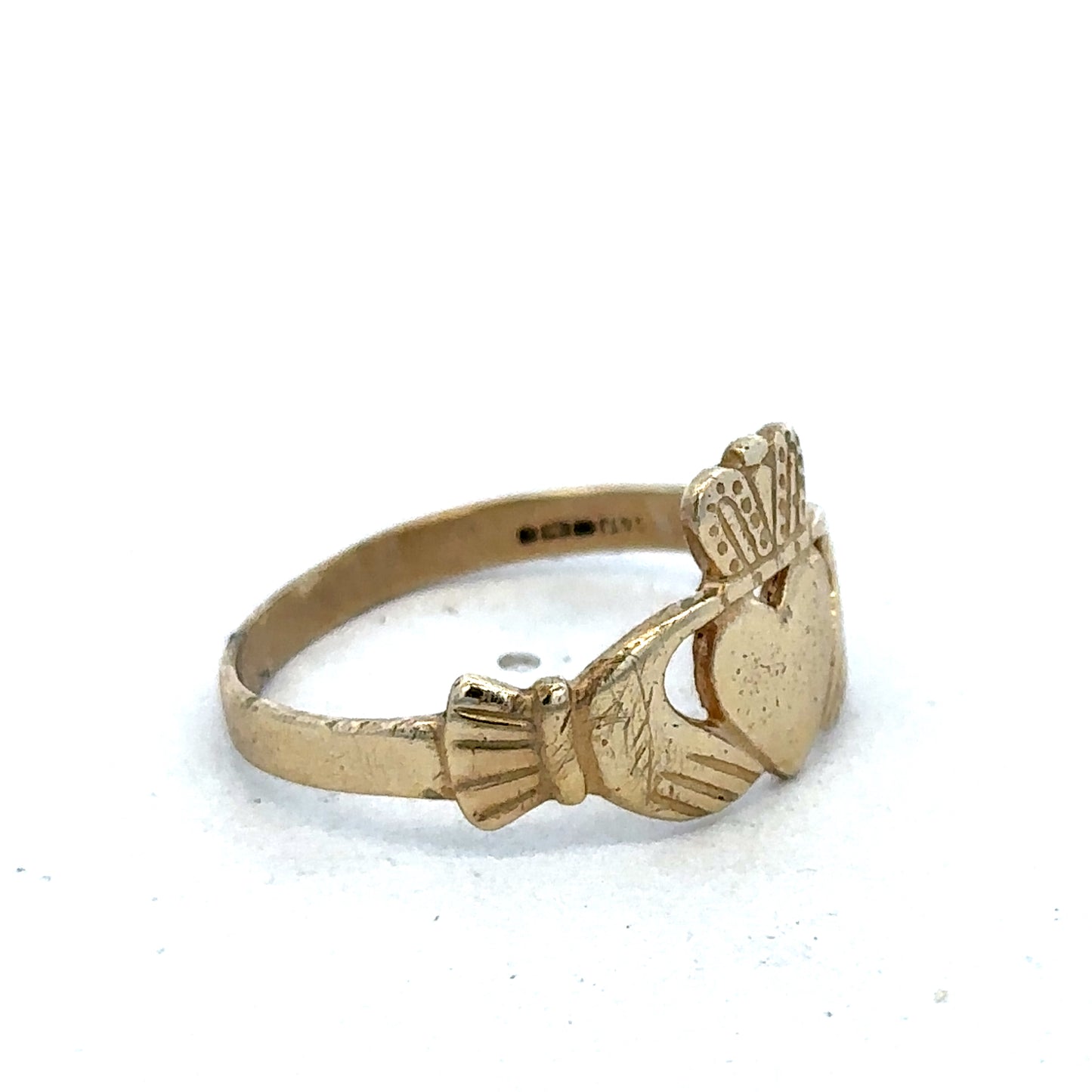 9ct yellow gold claddaugh ring sh25473l