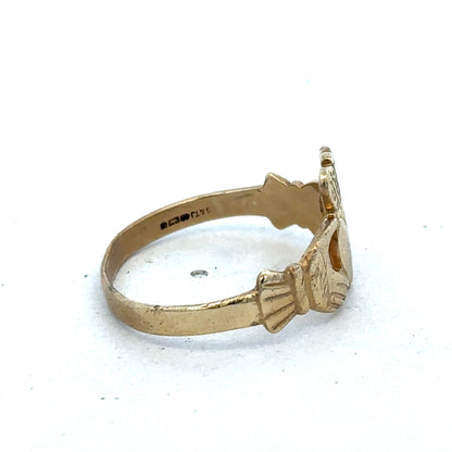 9ct yellow gold claddaugh ring sh25473l