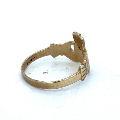 9ct yellow gold claddaugh ring sh25473l