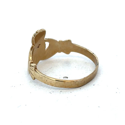 9ct yellow gold claddaugh ring sh25473l