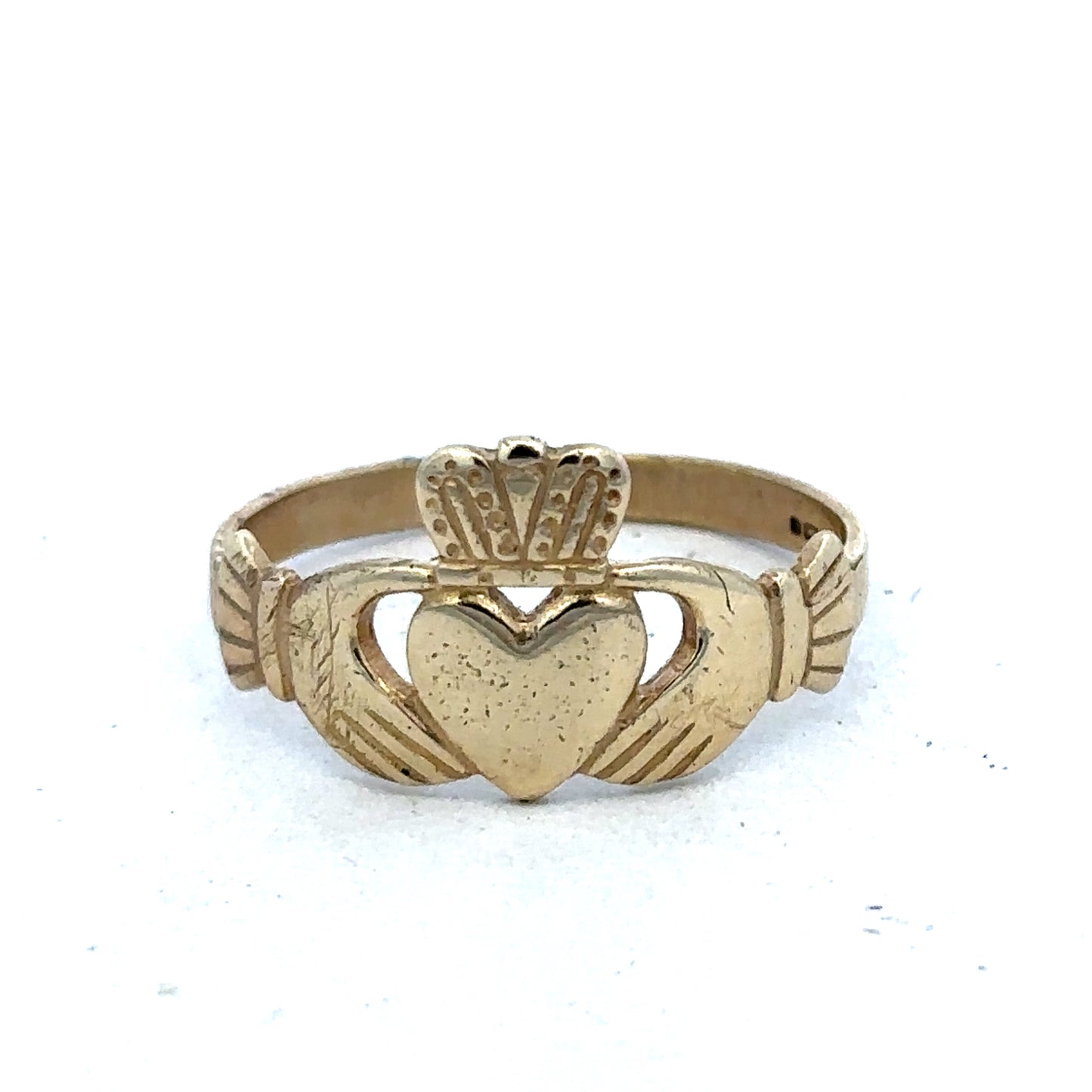 9ct yellow gold claddaugh ring sh25473l