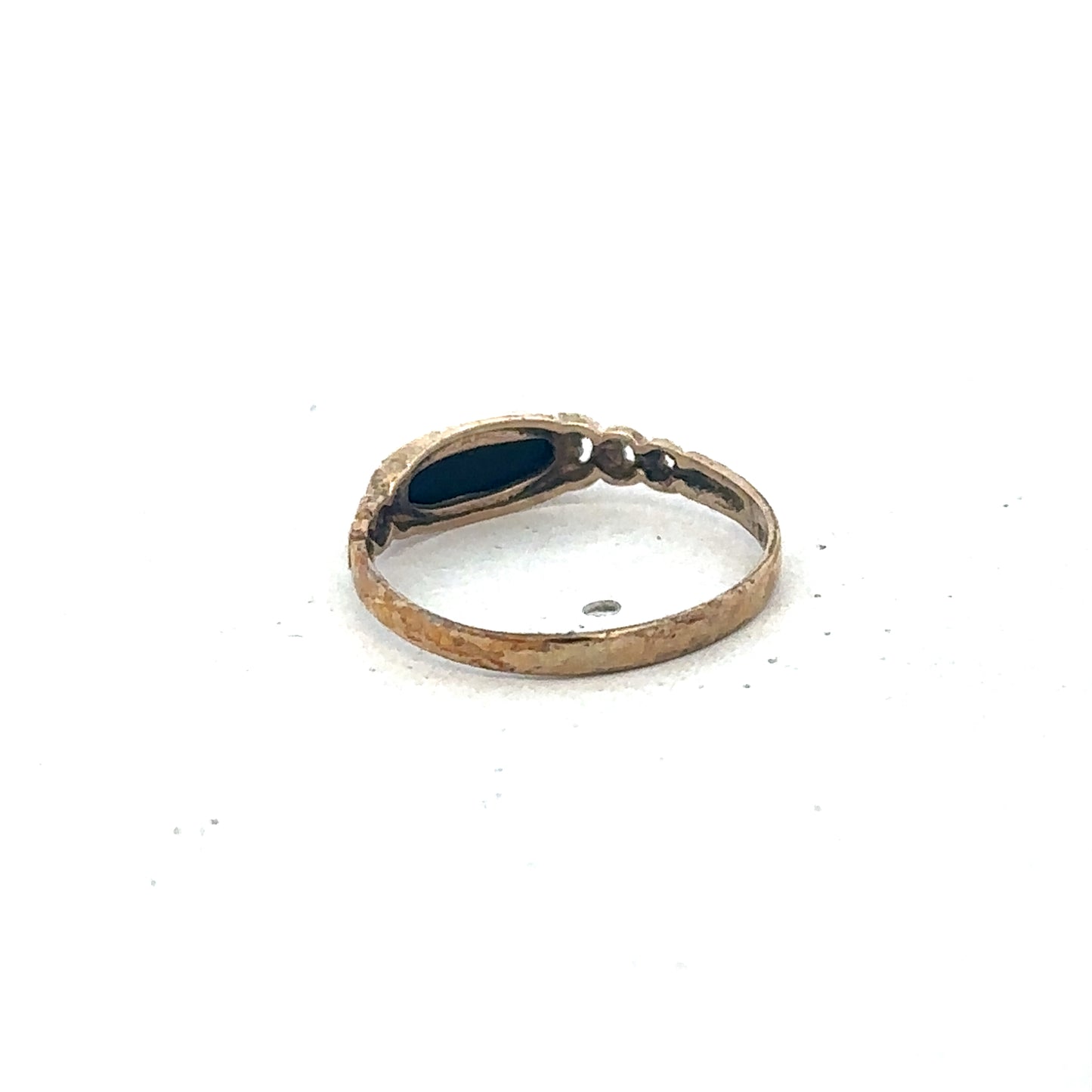 9ct yellow gold ring size J (sh26939b)