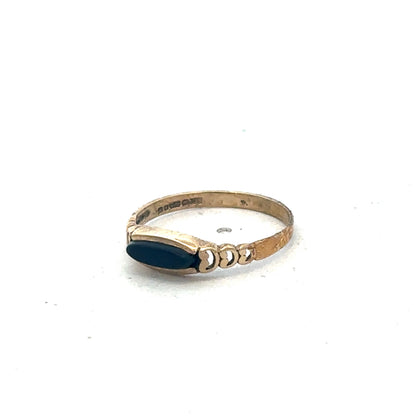9ct yellow gold ring size J (sh26939b)