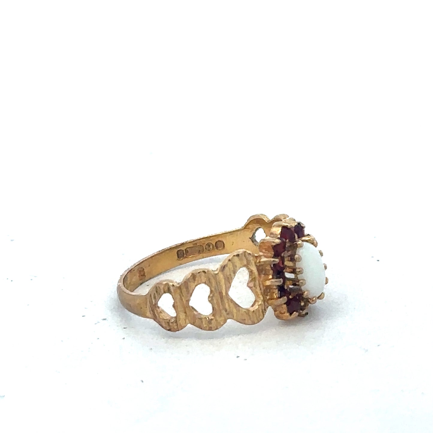 9ct yellow gold ring size M (sh26761b)