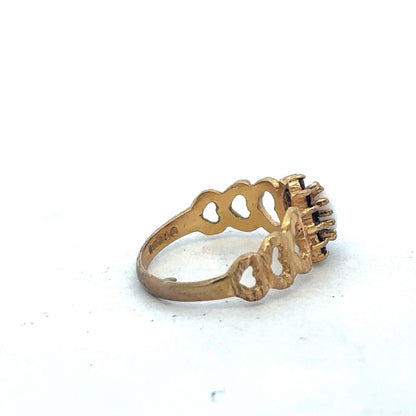 9ct yellow gold ring size M (sh26761b)