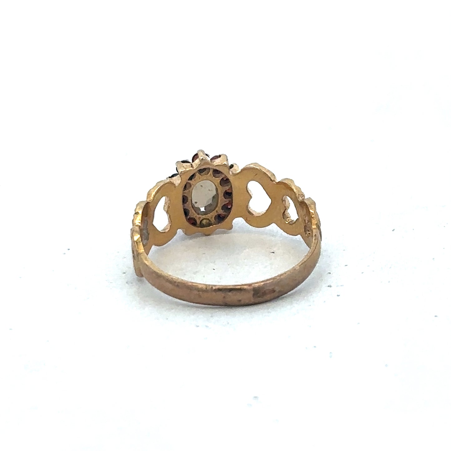 9ct yellow gold ring size M (sh26761b)