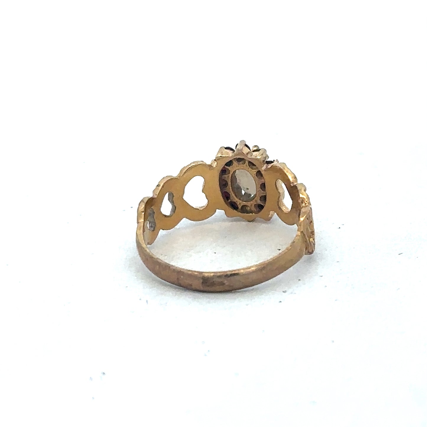 9ct yellow gold ring size M (sh26761b)
