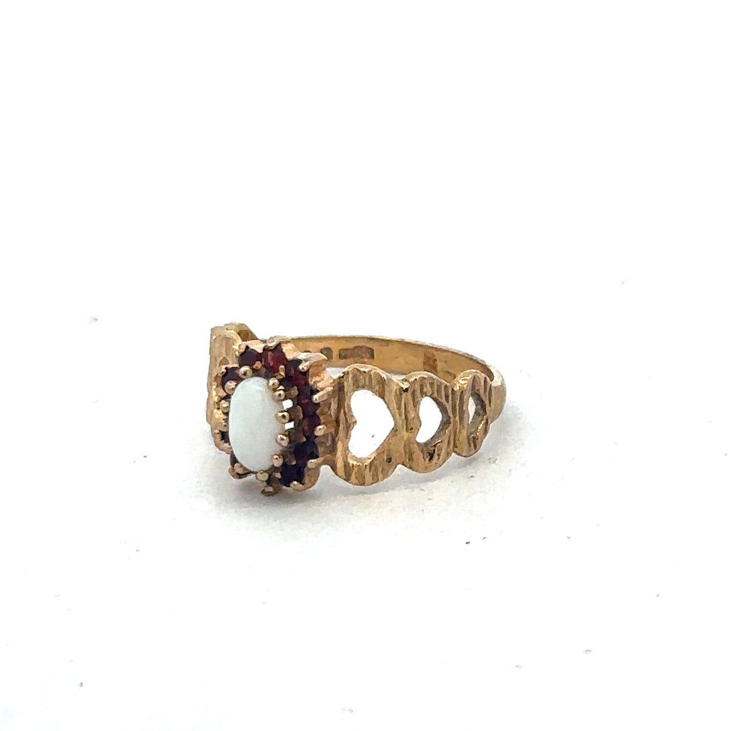 9ct yellow gold ring size M (sh26761b)