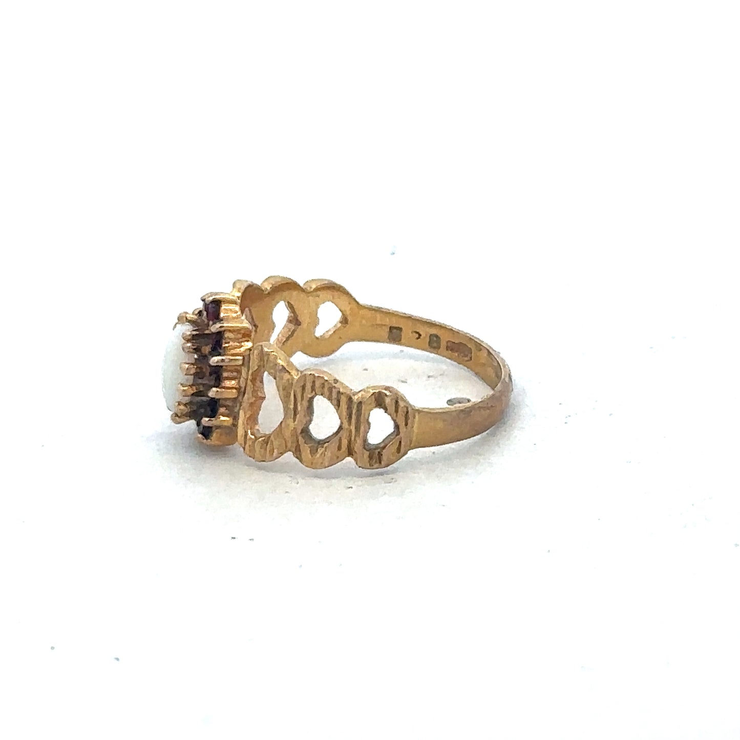 9ct yellow gold ring size M (sh26761b)