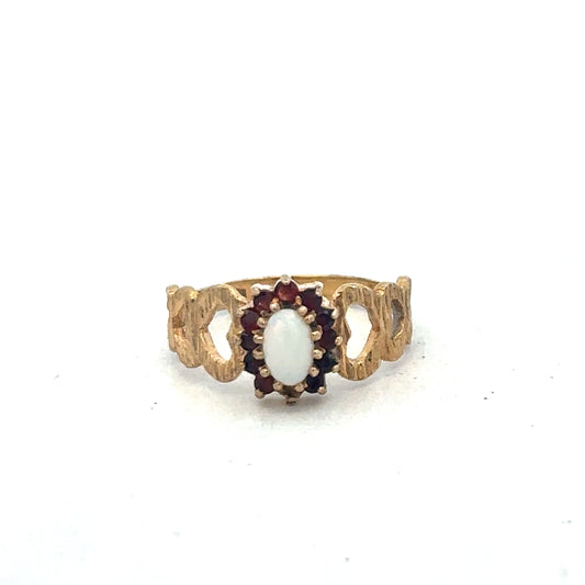 9ct yellow gold ring size M (sh26761b)