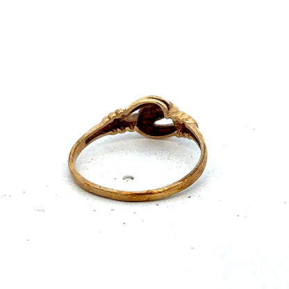9ct yellow gold ring size N from Reeves and Sons, close-up of classic band with polished finish.