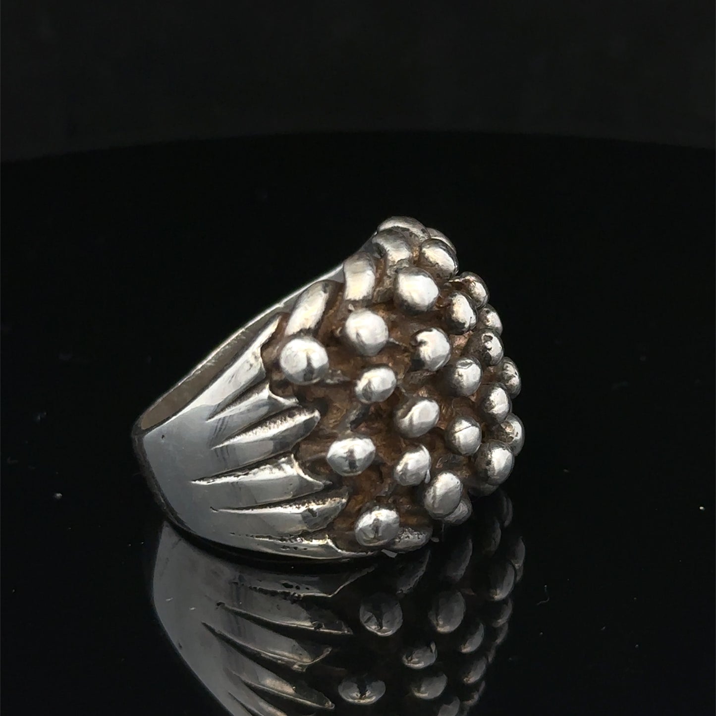 Silver keeper ring size Z1 by Reeves and Sons, featuring a sleek band design and polished finish.