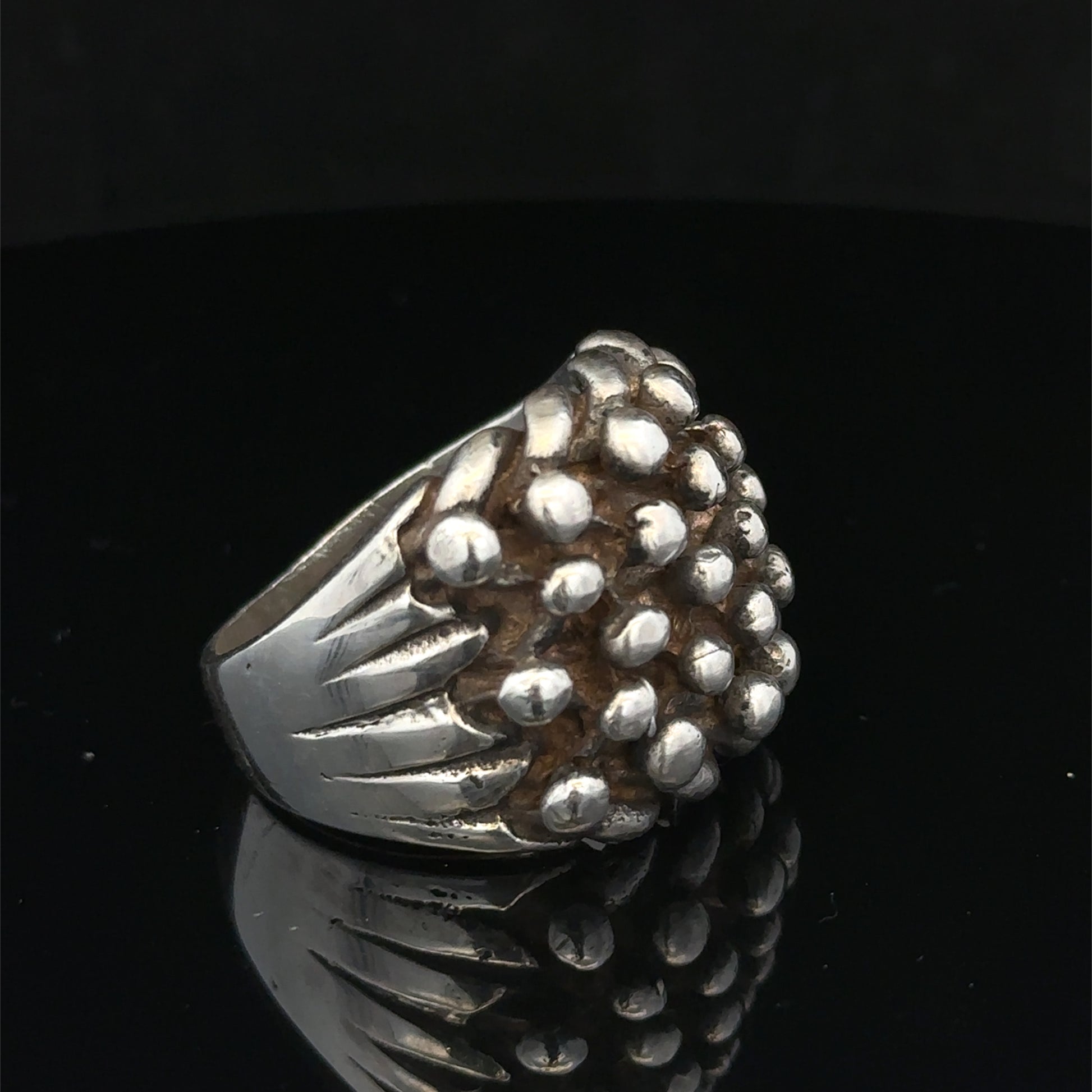 Silver keeper ring size Z1 by Reeves and Sons, featuring a sleek band design and polished finish.