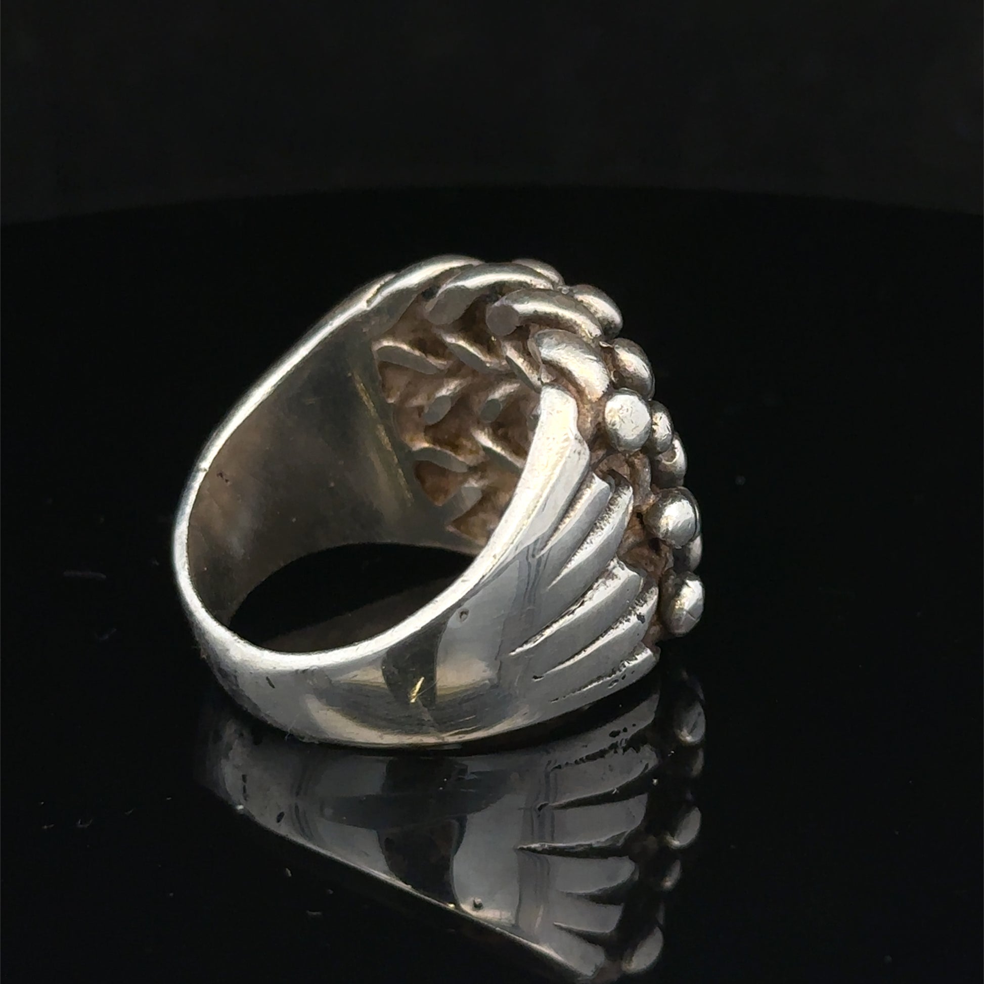 Silver keeper ring size Z1 by Reeves and Sons, featuring a polished band with a sleek, classic design.