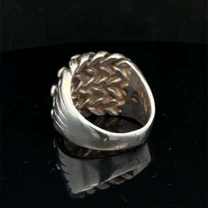 Silver keeper ring size Z1 by Reeves and Sons, showcasing a detailed close-up of the elegant silver ring design.