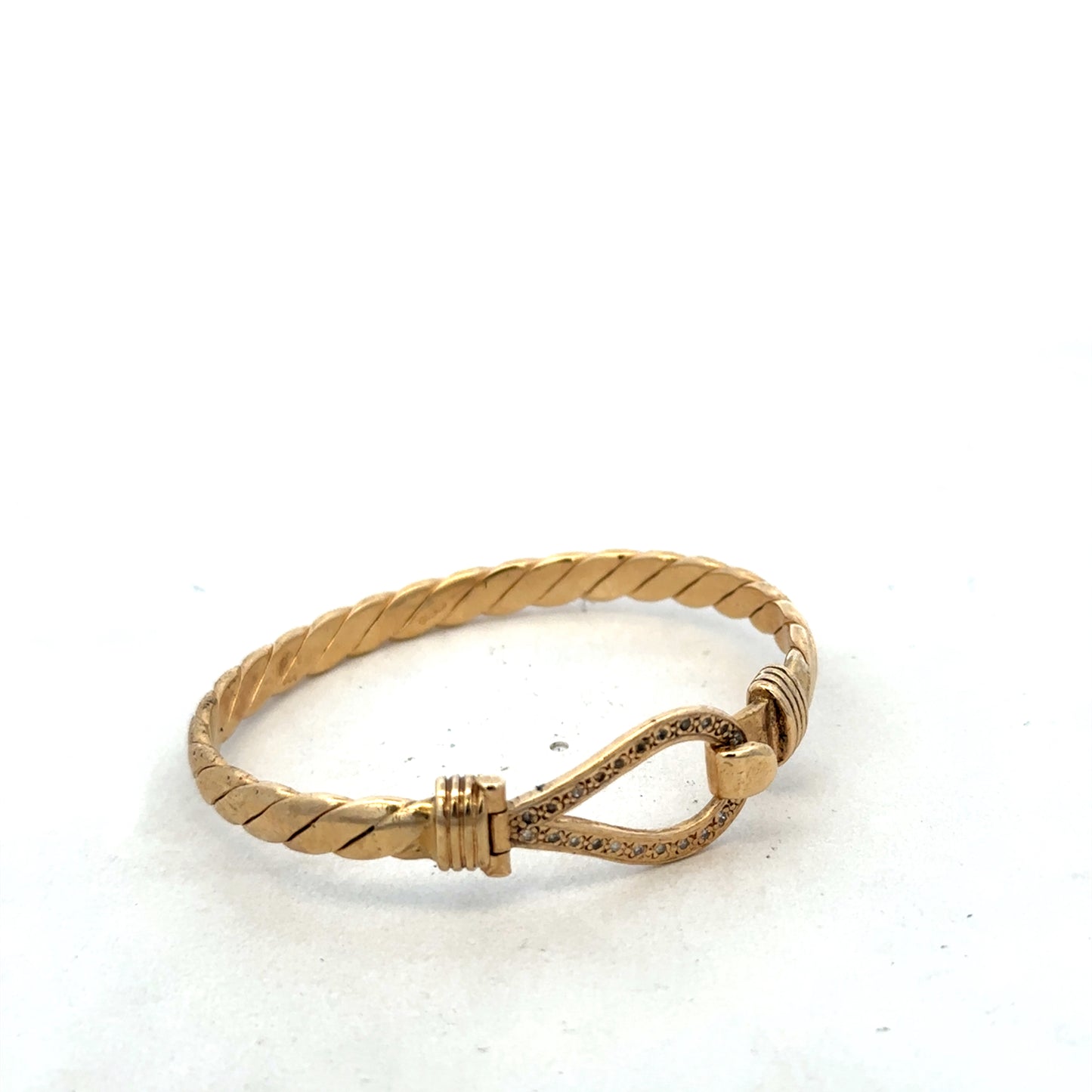 9ct yellow gold bangle 12.7g (sh25244l)