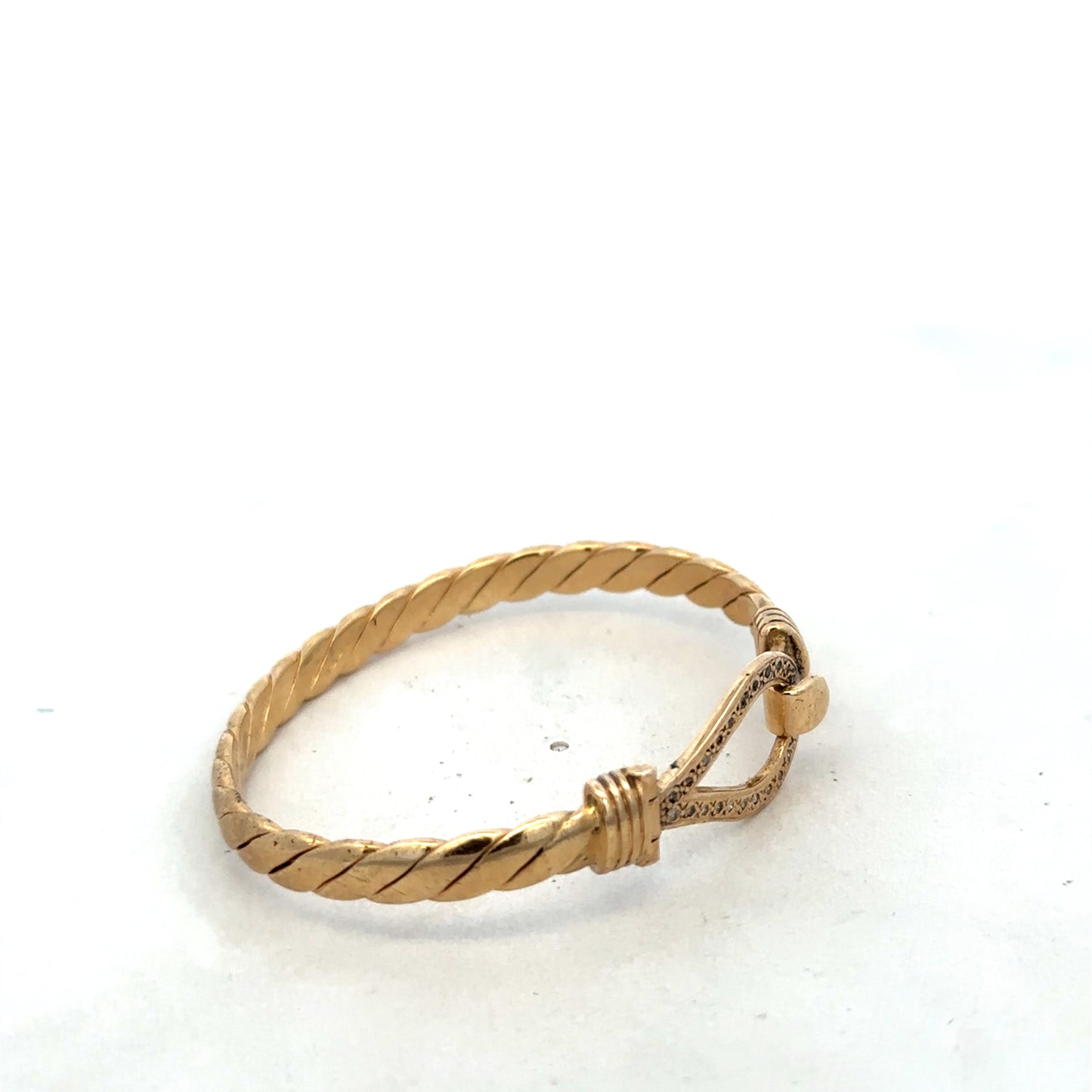 9ct yellow gold bangle 12.7g (sh25244l)