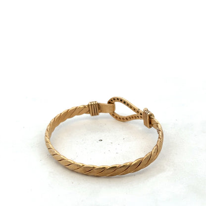 9ct yellow gold bangle 12.7g (sh25244l)