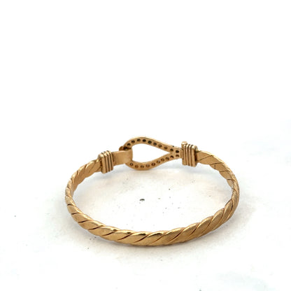 9ct yellow gold bangle 12.7g (sh25244l)