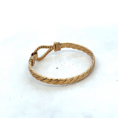 9ct yellow gold bangle 12.7g (sh25244l)