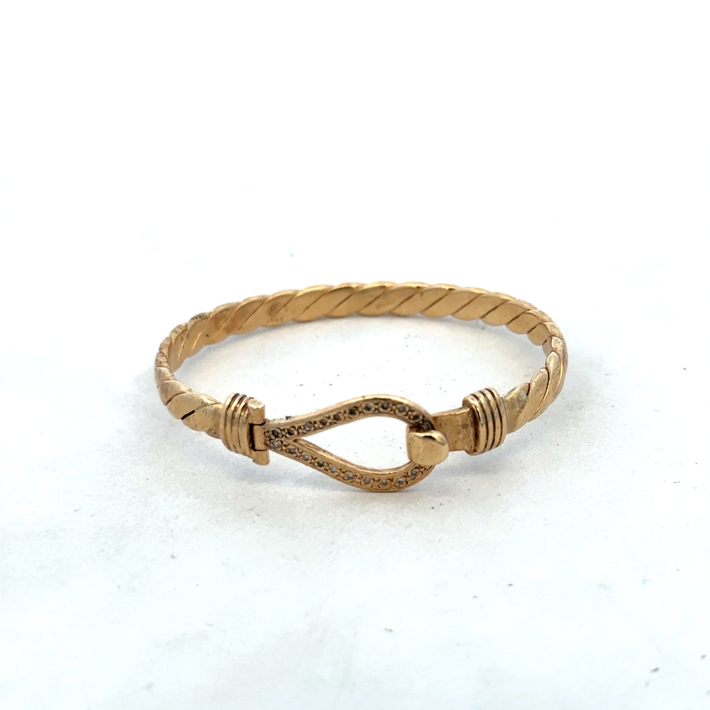 9ct yellow gold bangle 12.7g (sh25244l)