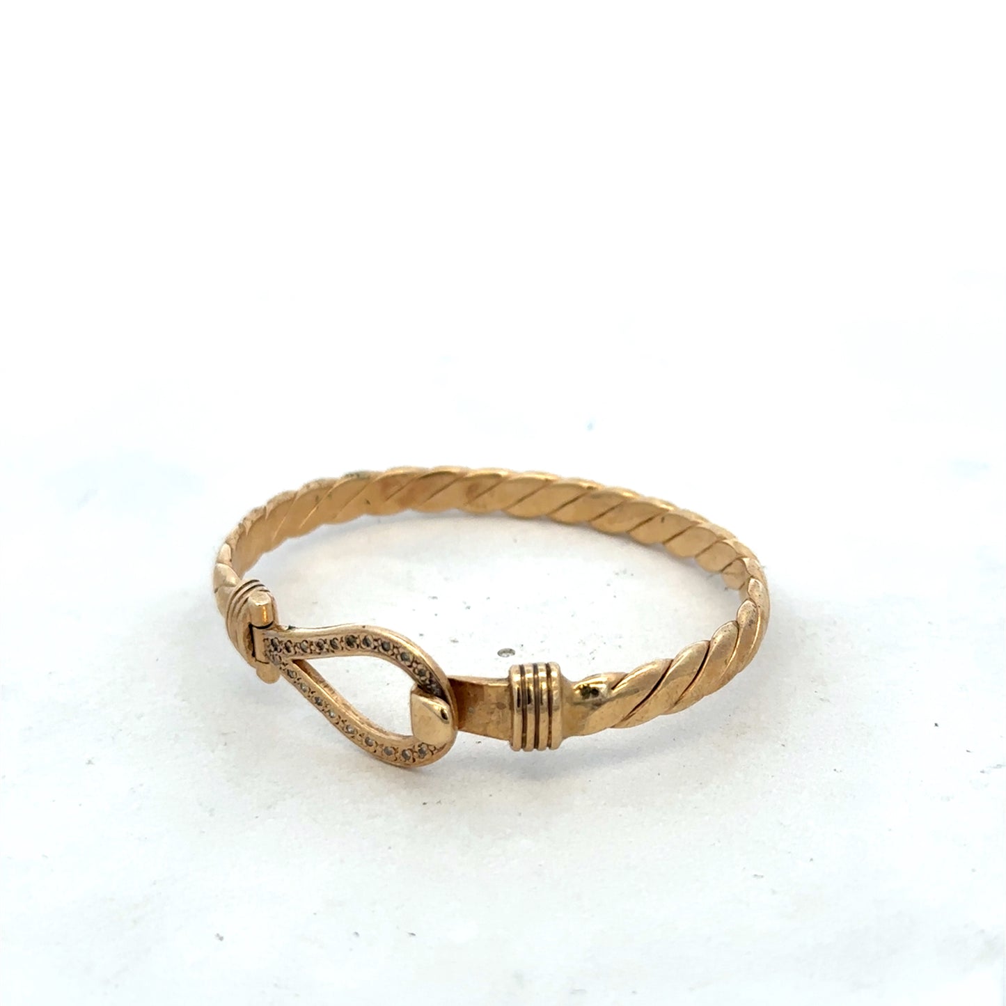 9ct yellow gold bangle 12.7g (sh25244l)