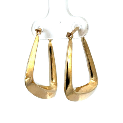 9ct yellow gold hoop earrings 2.1g (sh27240b)