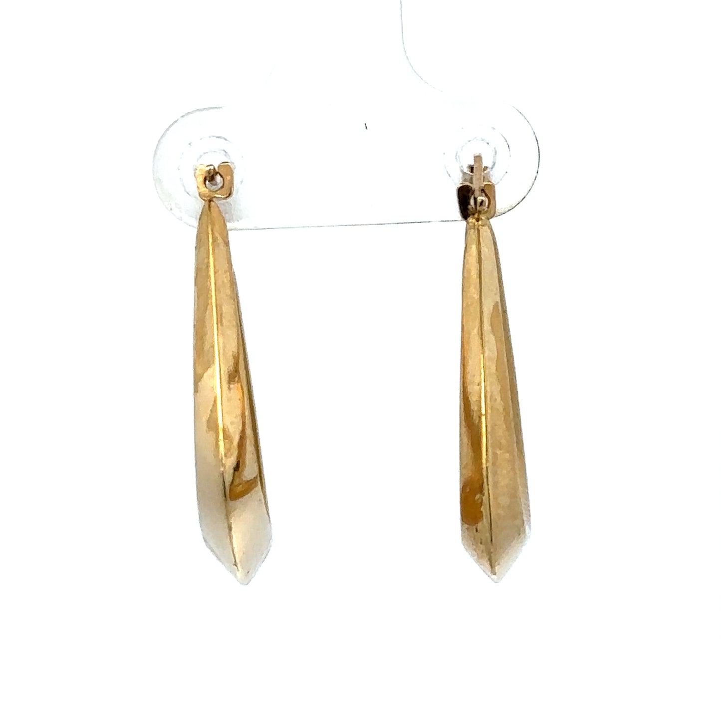 9ct yellow gold hoop earrings 2.1g (sh27240b)