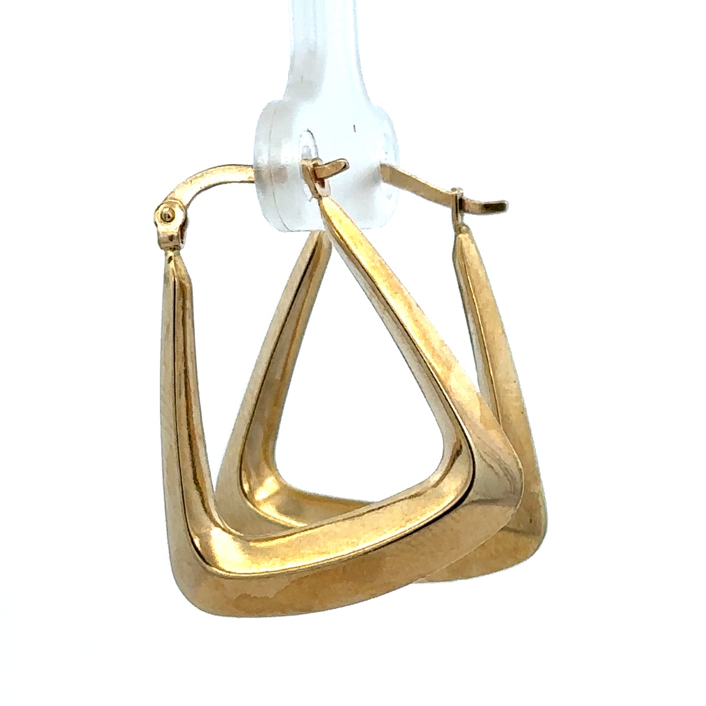 9ct yellow gold hoop earrings 2.1g (sh27240b)