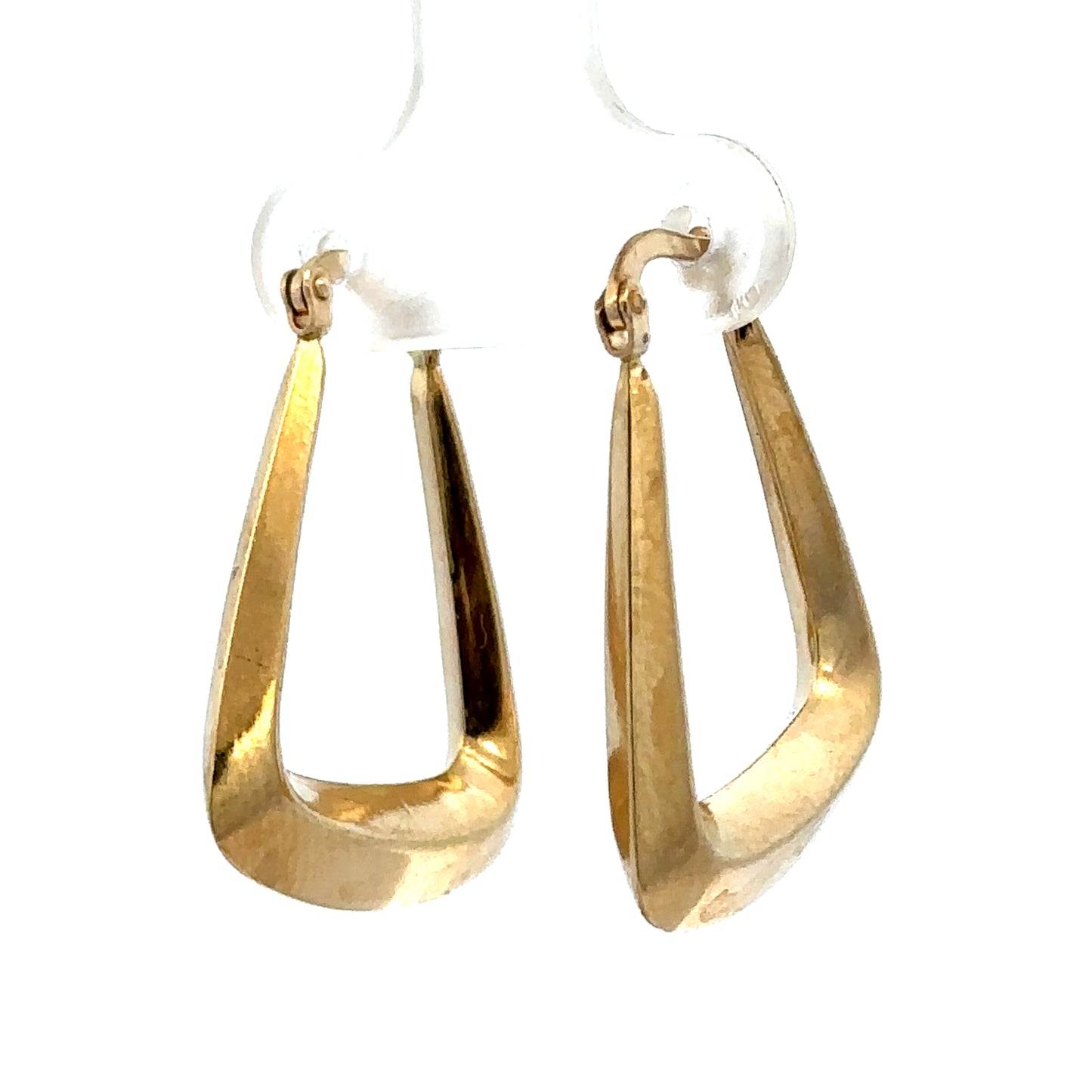 9ct yellow gold hoop earrings 2.1g (sh27240b)
