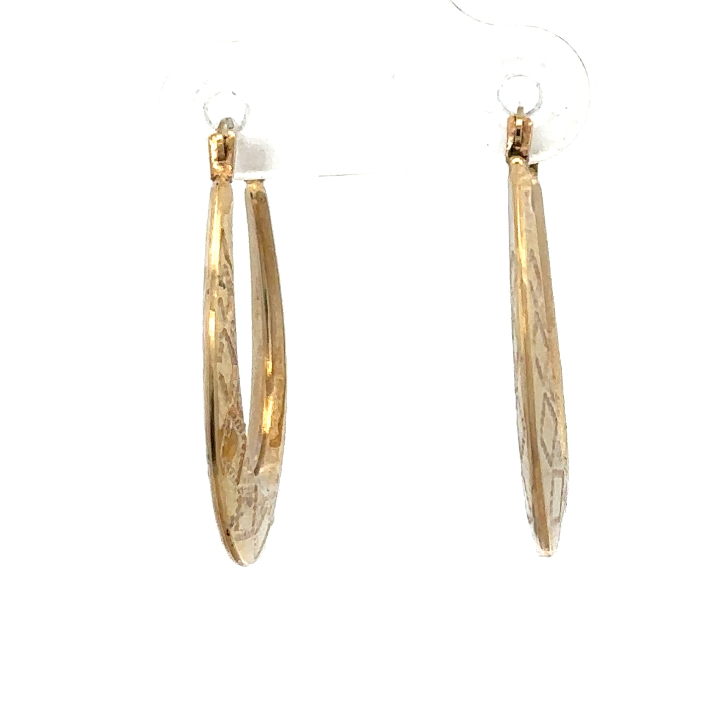 9ct yellow gold hoops 0.6g (sh25310l)