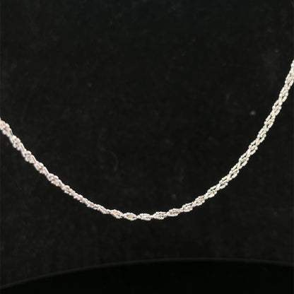 9ct white gold chain 3.2g (sh27416b)
