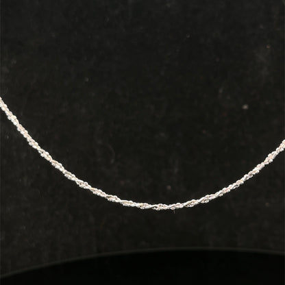 9ct white gold chain 3.2g (sh27416b)