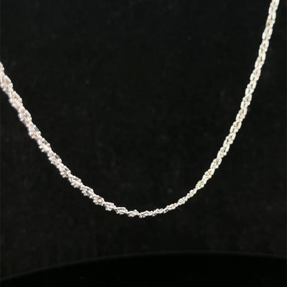 9ct white gold chain 3.2g (sh27416b)