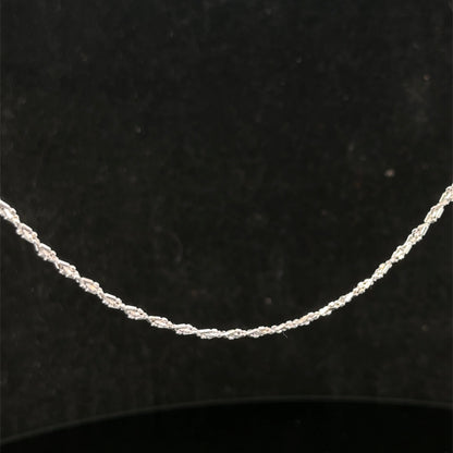 9ct white gold chain 3.2g (sh27416b)