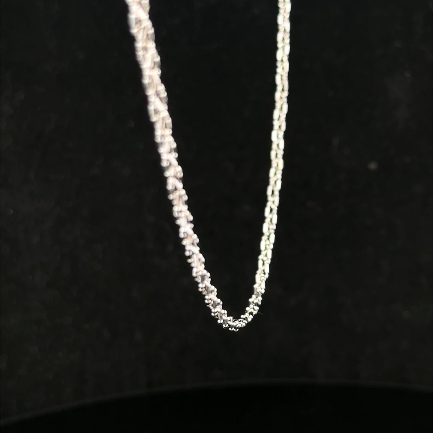 9ct white gold chain 3.2g (sh27416b)