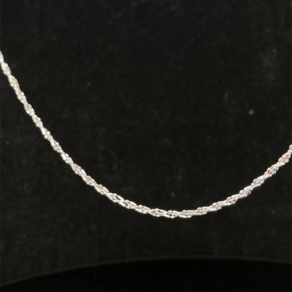 9ct white gold chain 3.2g (sh27416b)