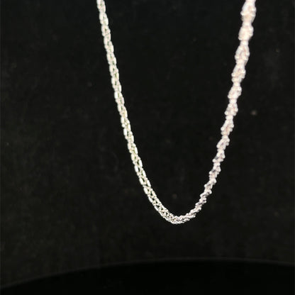 9ct white gold chain 3.2g (sh27416b)