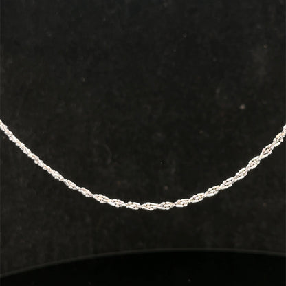 9ct white gold chain 3.2g (sh27416b)